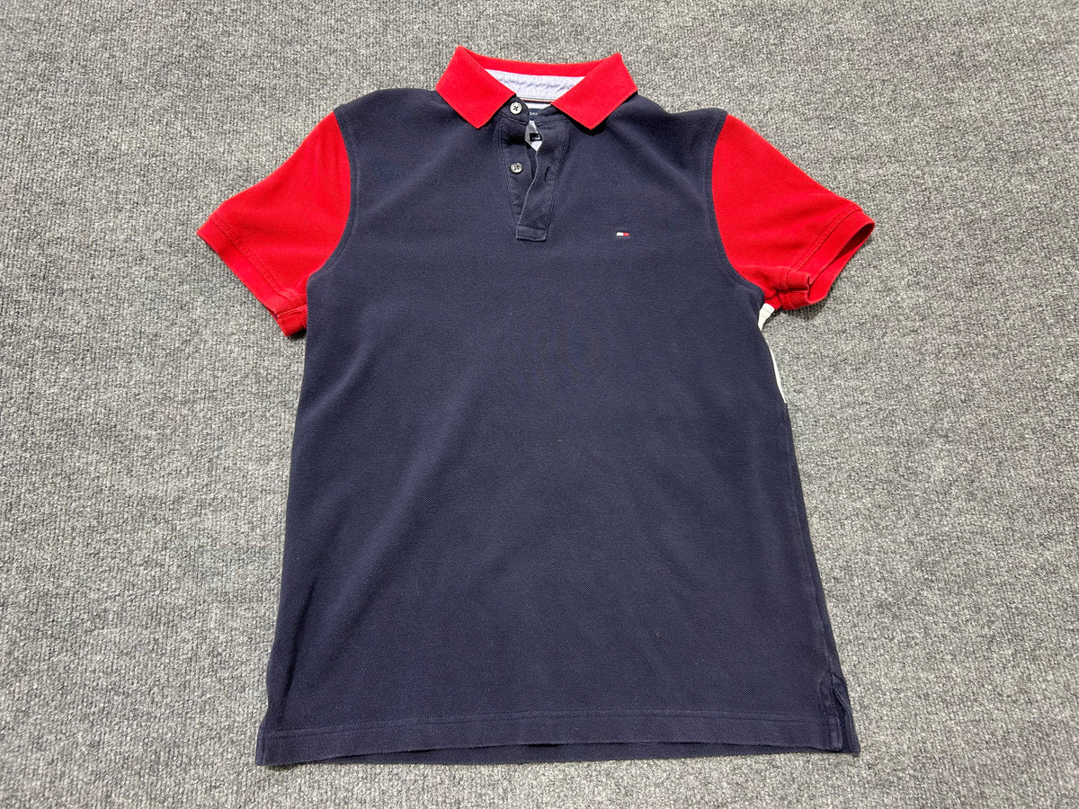 Tommy Hilfiger Stars and Stripes Polo - Navy/red/White Size Small