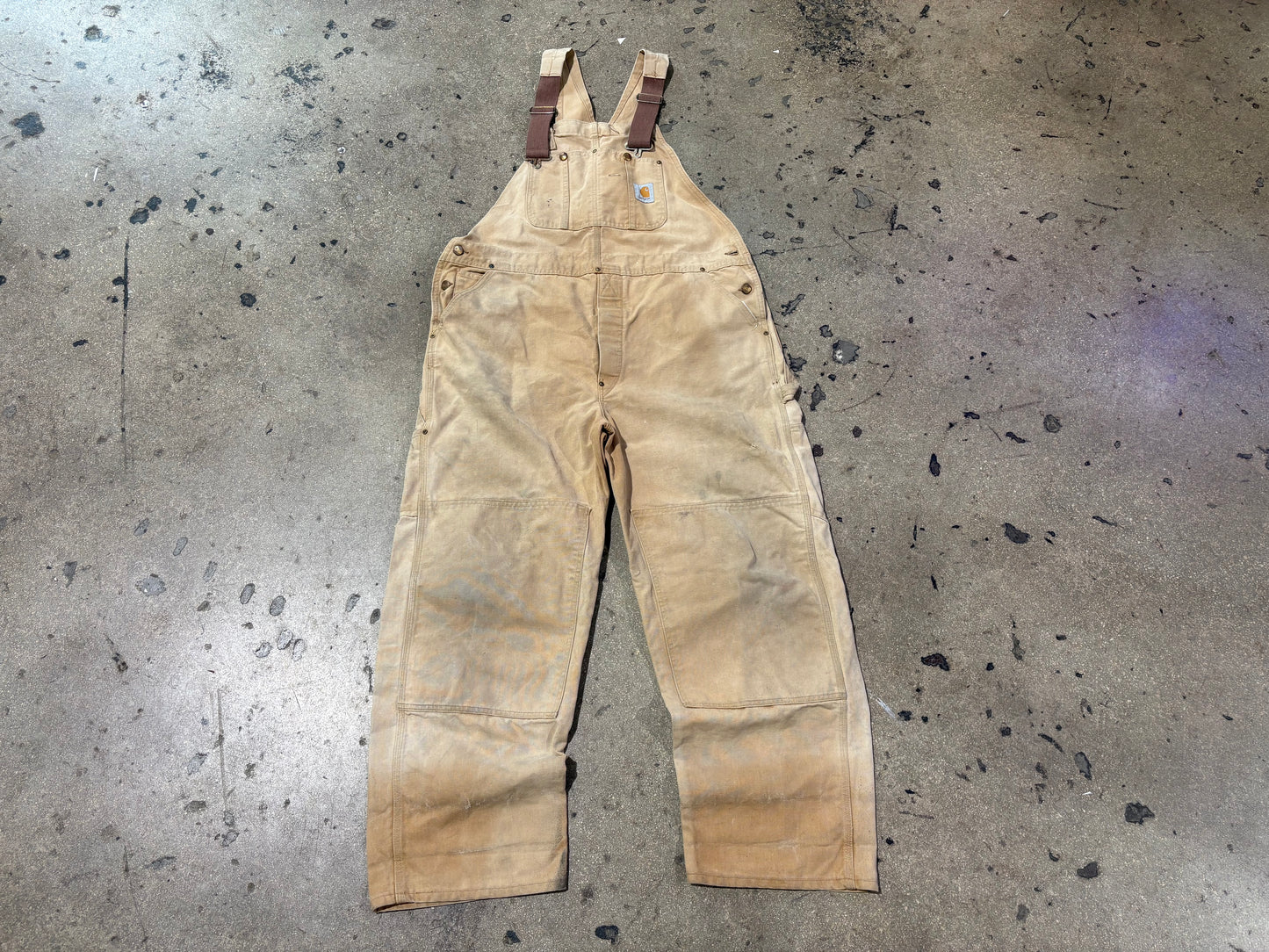 Carhartt Double Knee Overalls - Khaki Size 40