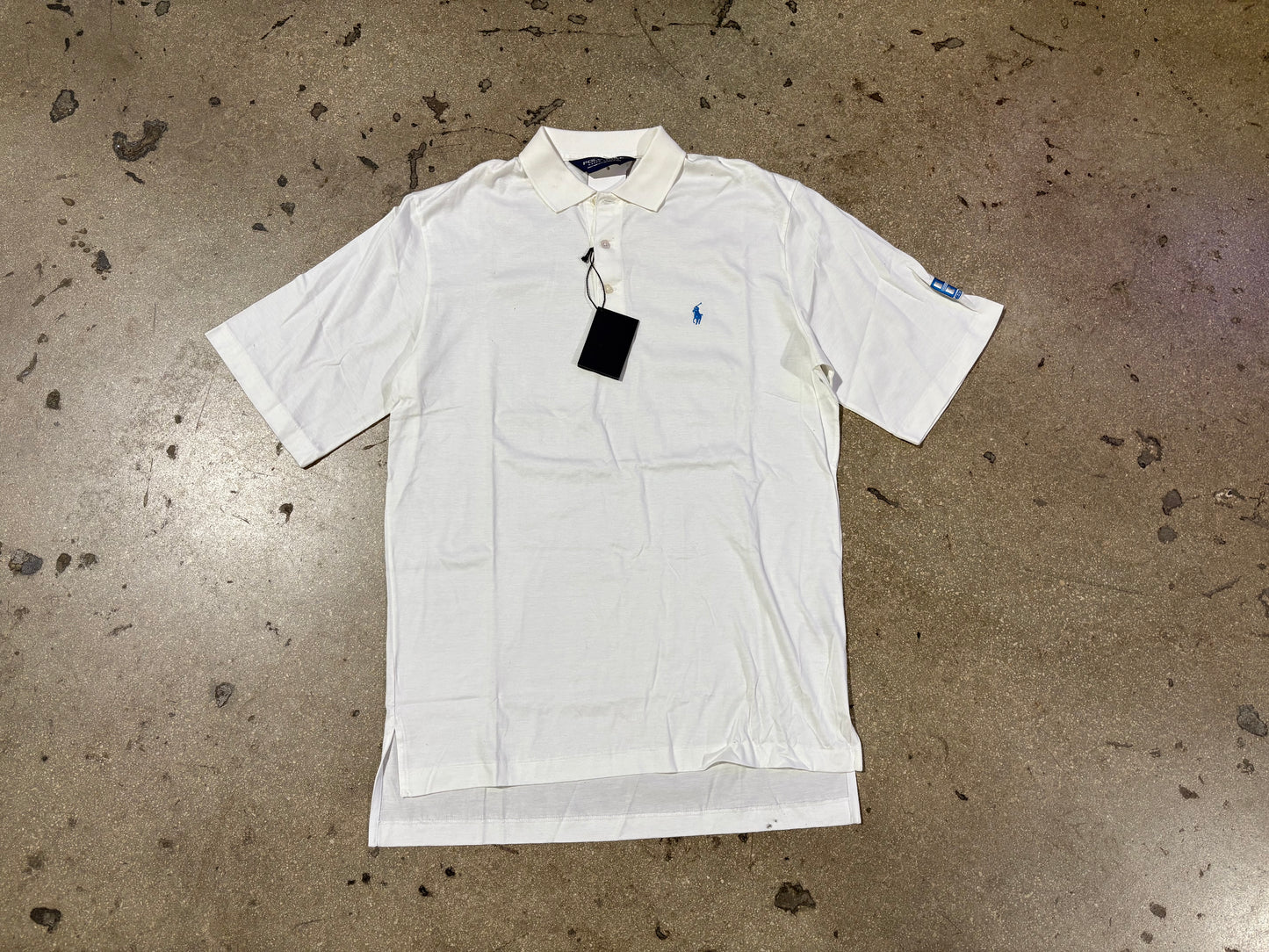 Polo Golf Shirt - White Size Small