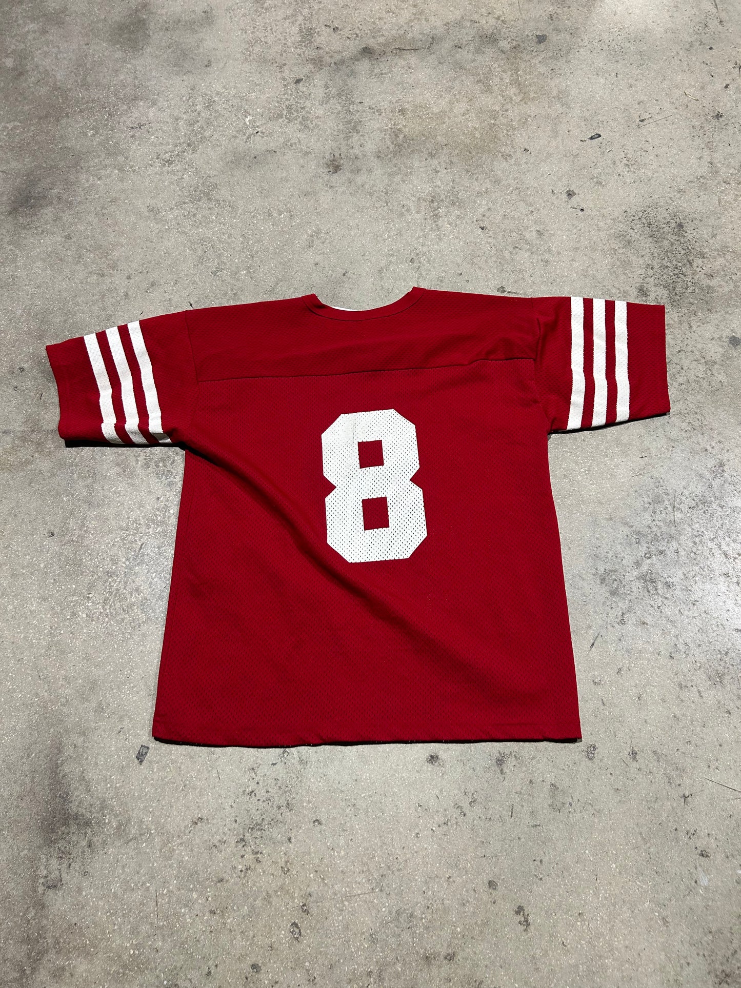 Logo 7 NFL 49ers Steven Young Jersey  - Red Size XL
