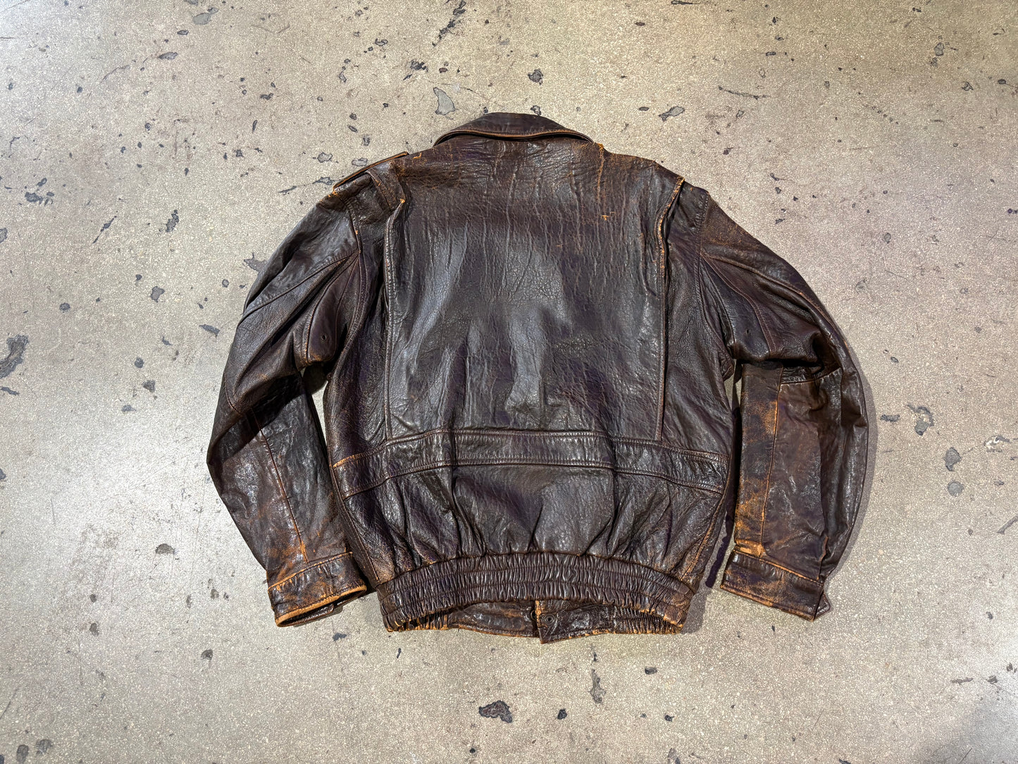 Harley Davidson A2 Leather Jacket - Brown Size 40 / Large