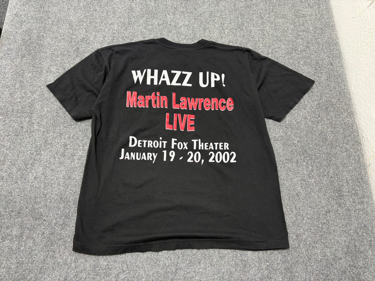 2002 Martin Lawrence Wazzup Live Tee - Black Size XL