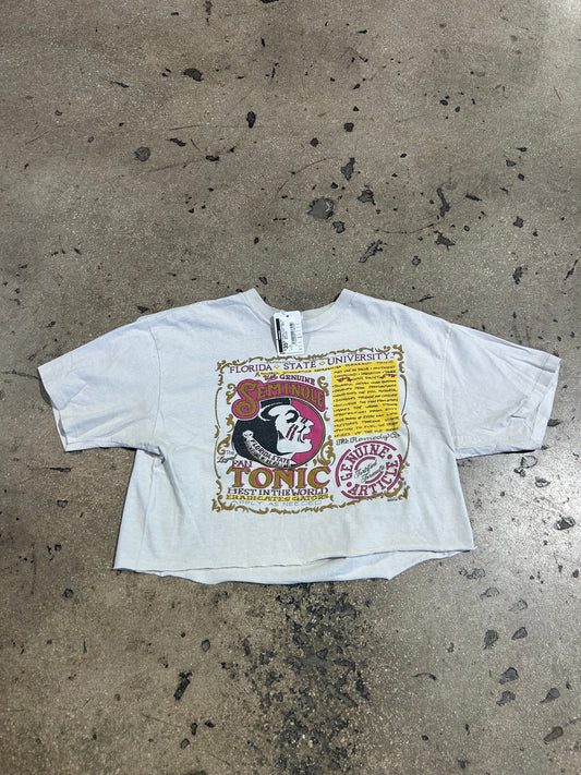 Cropped Florida State The Loyal Fan Tee - White Size Large
