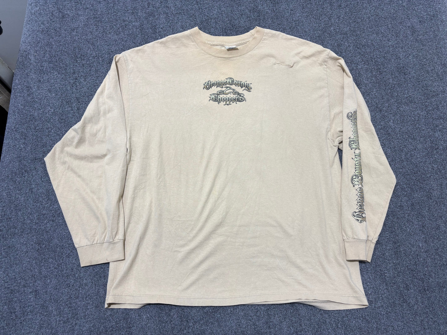 Orange County Choppers Eagle & Sword LongSleeve Tee - Biege Szie XXL