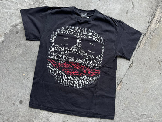 The Dark Knight Ha Ha Joker Face Tee - Black Size Medium