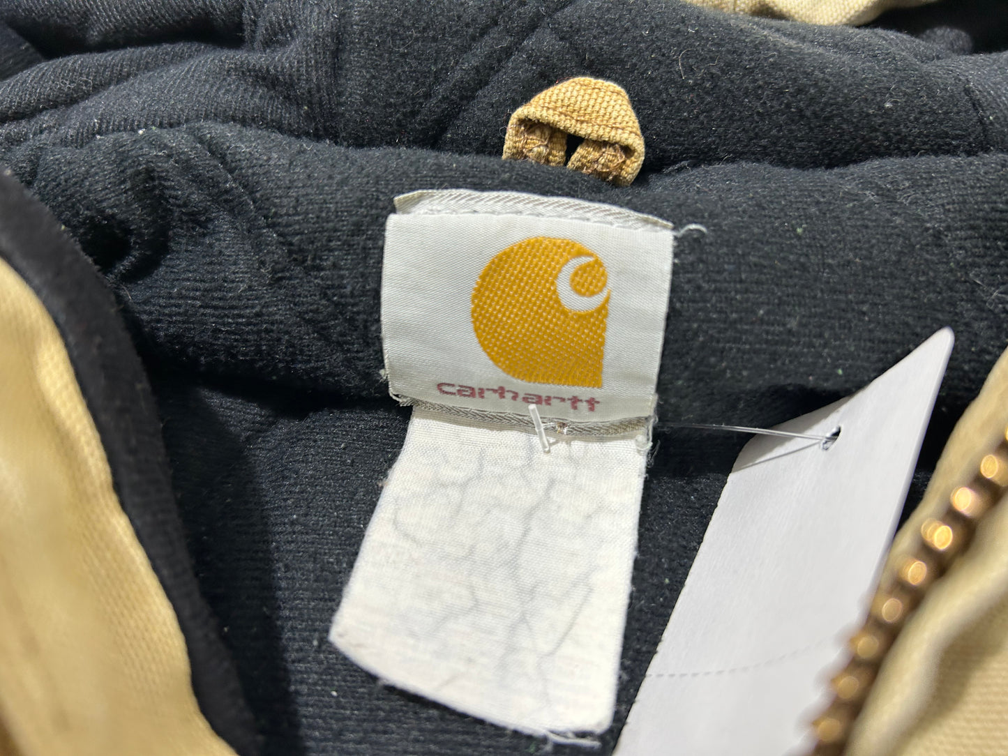 Carhartt Hooded Work Jacket - Khaki Size XXL