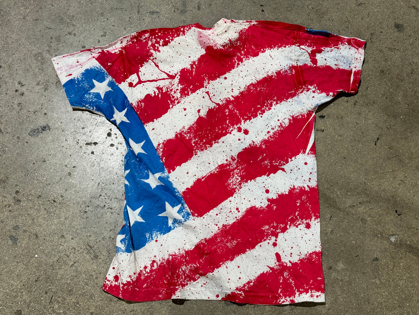 Screen Stars Tag USA Flag AOP Tee Size XXXL