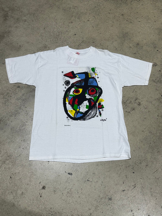 1993 Miro Big Face Art Tee - White Size XL