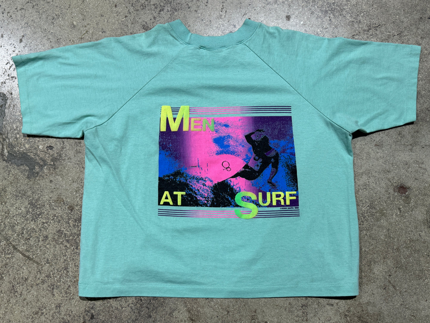 OP Men At Surf Tee - Mint Size Large