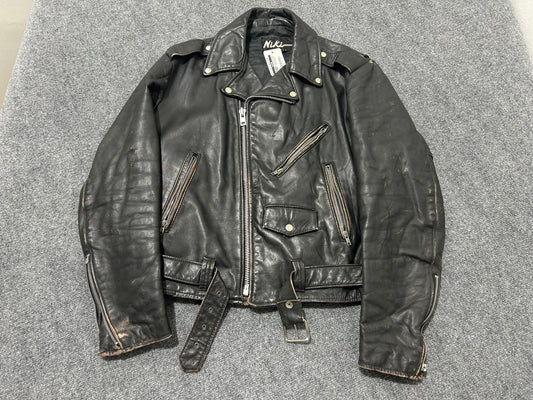 Niki Harley Davidson Leather Moto Jacket - Black Size Large