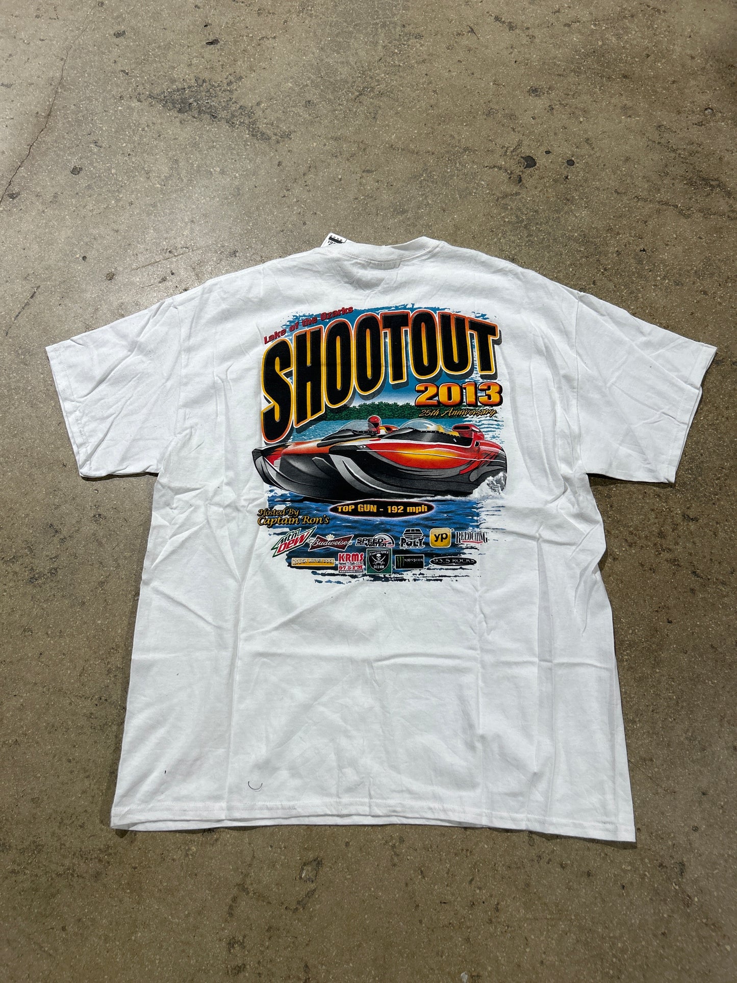 2013 Lake Of The Ozarks Shootout Tee - White Size XL