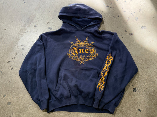 JNCO Jeans Embroidered Hoodie - Navy Size XXL