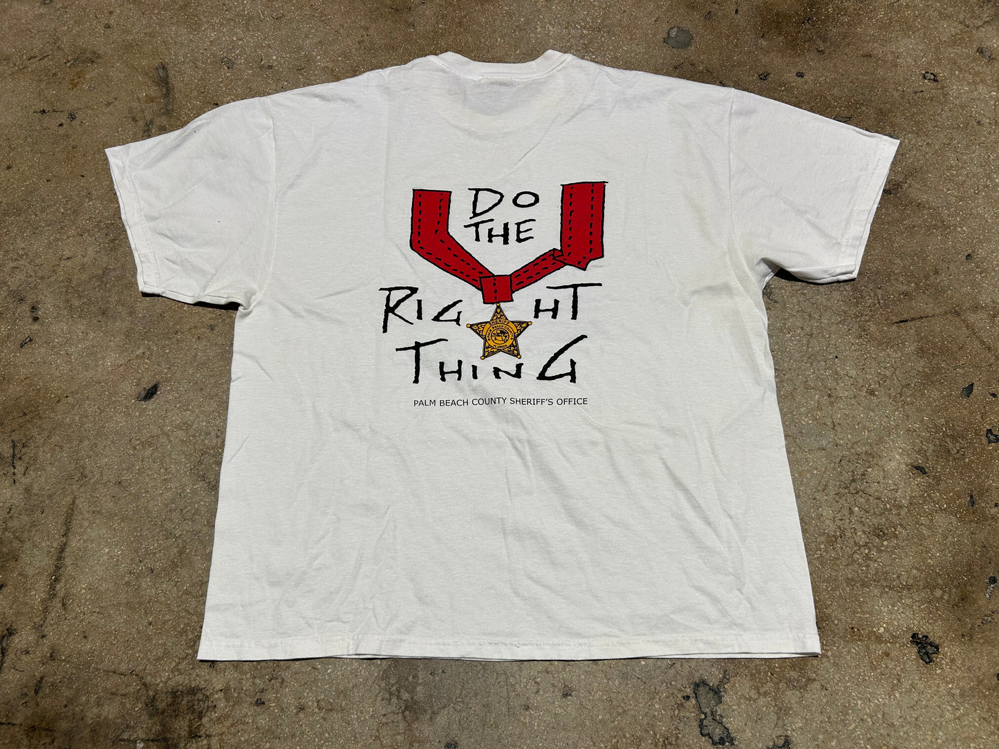 Keep Cool Do The Right Thing Tee - White Size XL(con)