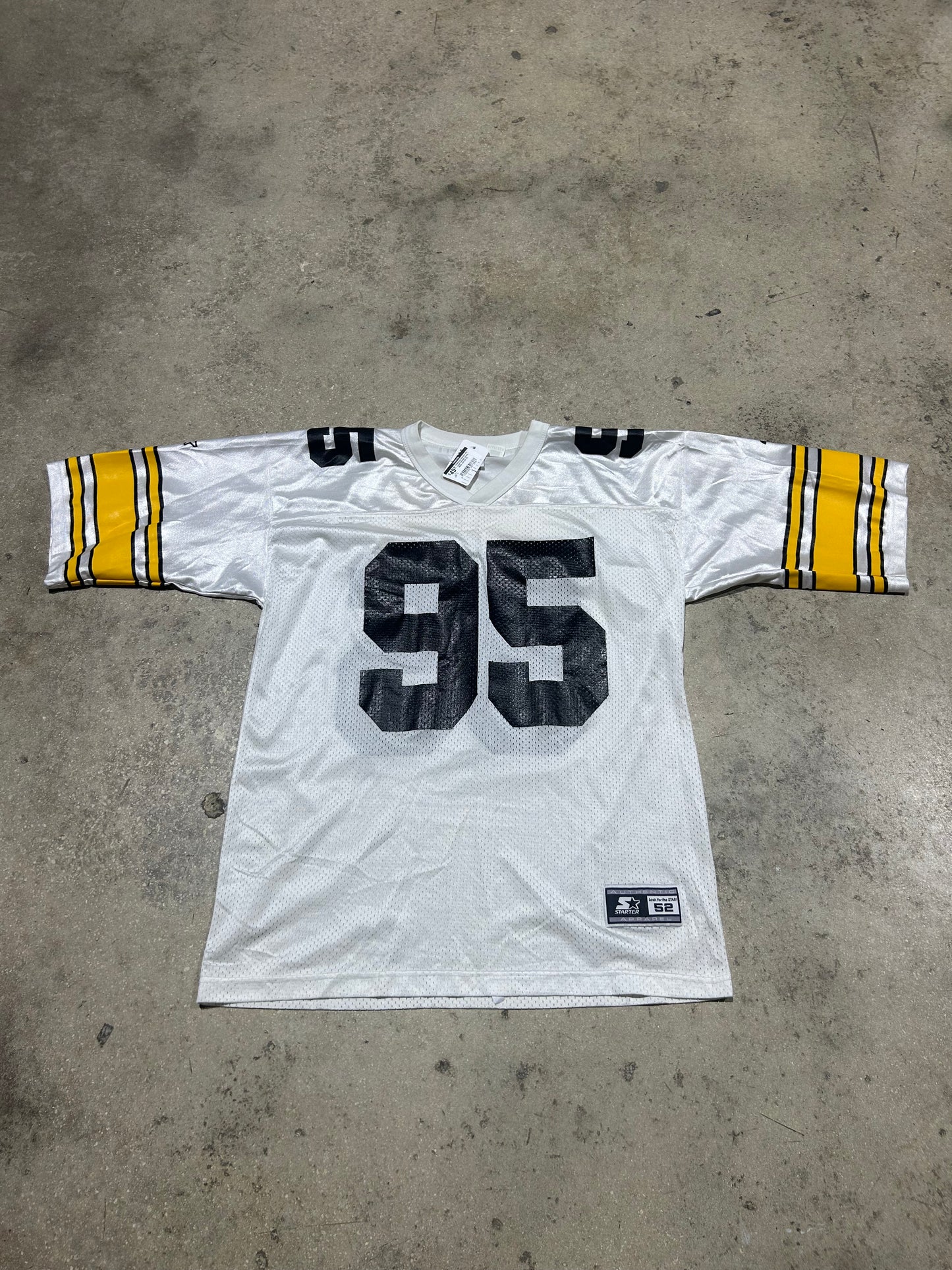 Pittsburgh Steelers #95 Lloyd Football Jersey - White Size 52/ XL