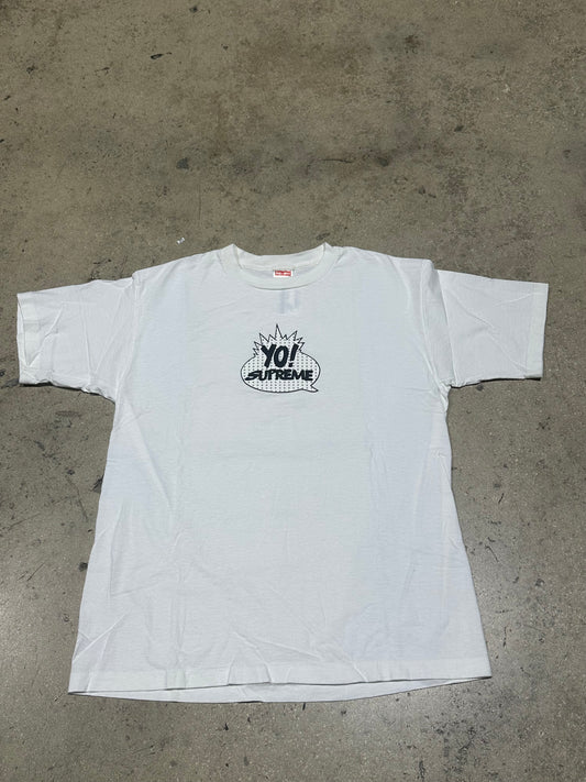1999 Supreme YO! Tee - White Size Large
