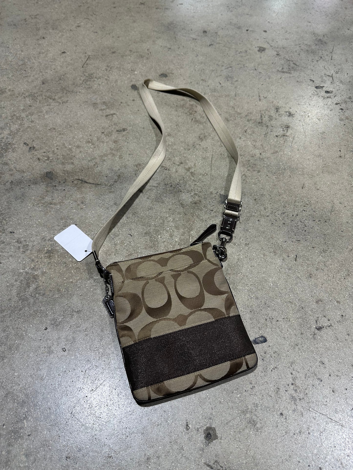 Coach Big C Print Shoulder Bag