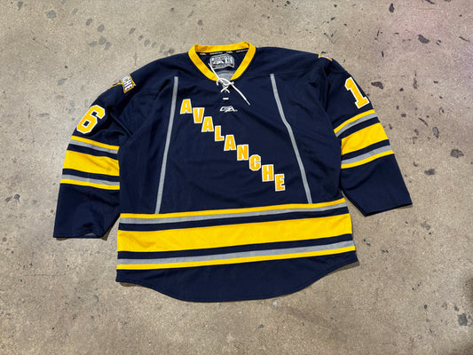 Avalanche Hockey Jersey - Navy/Yellow Size XL