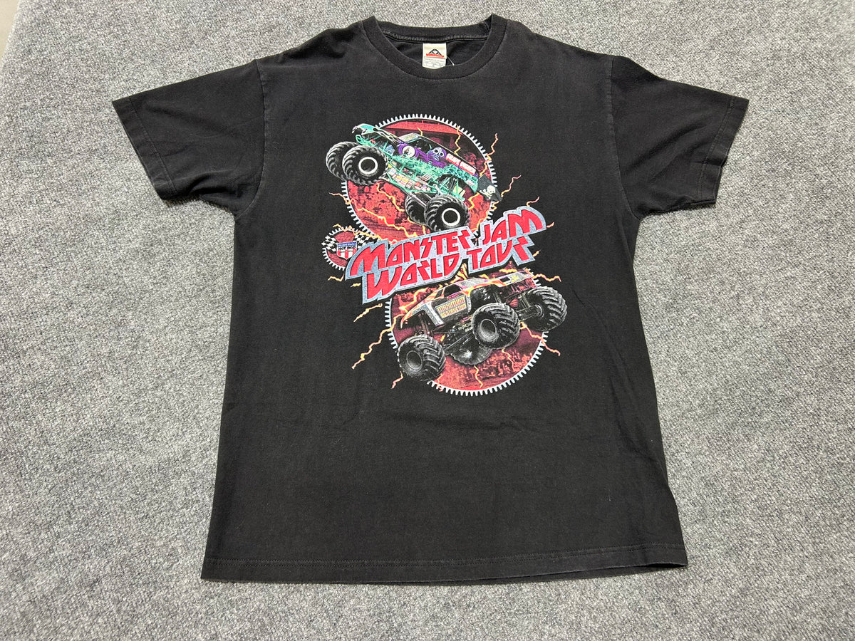 Monster Jam World Tour Tee - Black Size Large