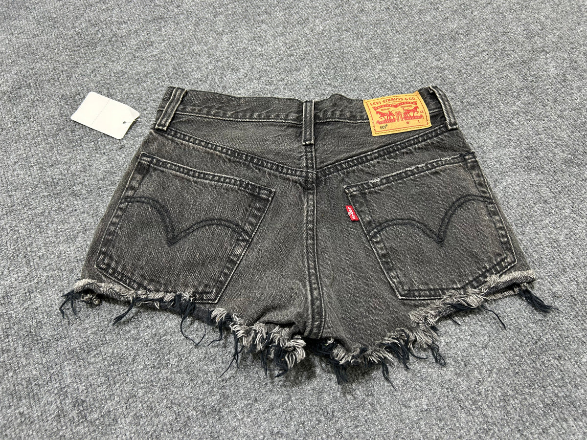 WMNS Levis 501 Booty Shorts - Black Size 24