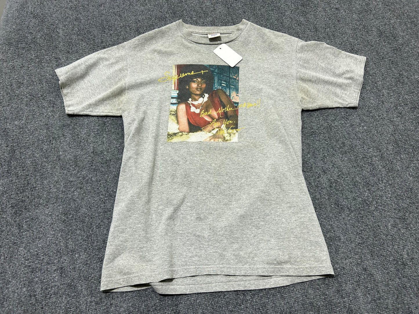2012 Supreme Pam Grier Tee - Gray Size Medium