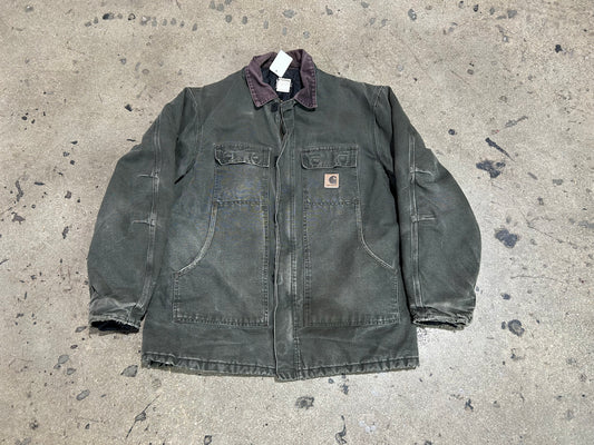 Carhartt Chore Work Jacket - Faded Black Size XL