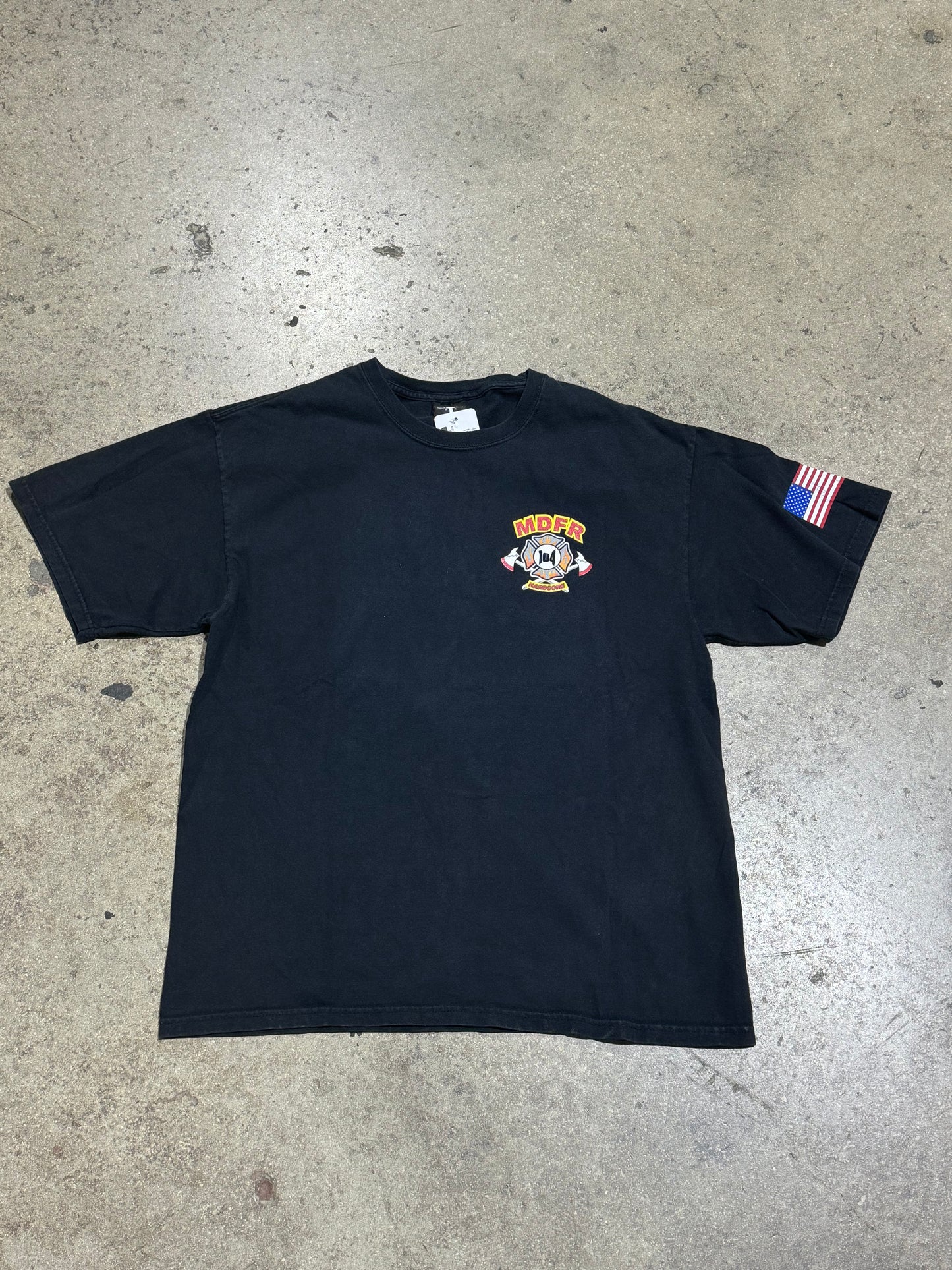 Miami Dade Fire Rescue Hardcore Tee - Black Size Large