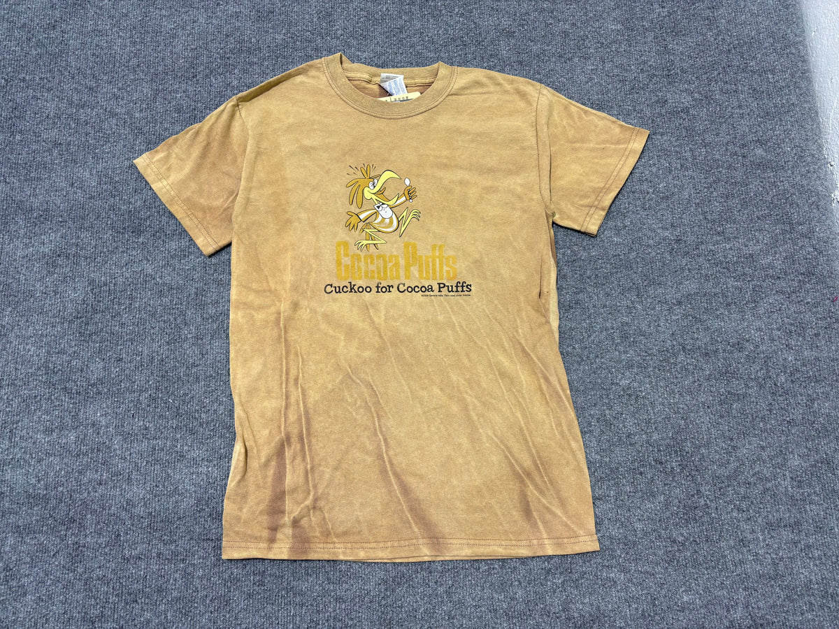 2006 Faded Cocoa Puffs Bird Tee - Brown Size Small