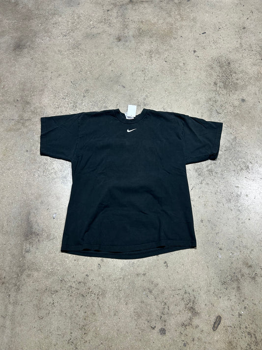 Nike Center Neck Logo Tee - Black Size XL