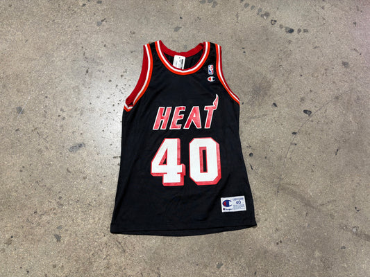 Champion Miami Heat #40 Thomas Jersey - Black Size 40 / Medium