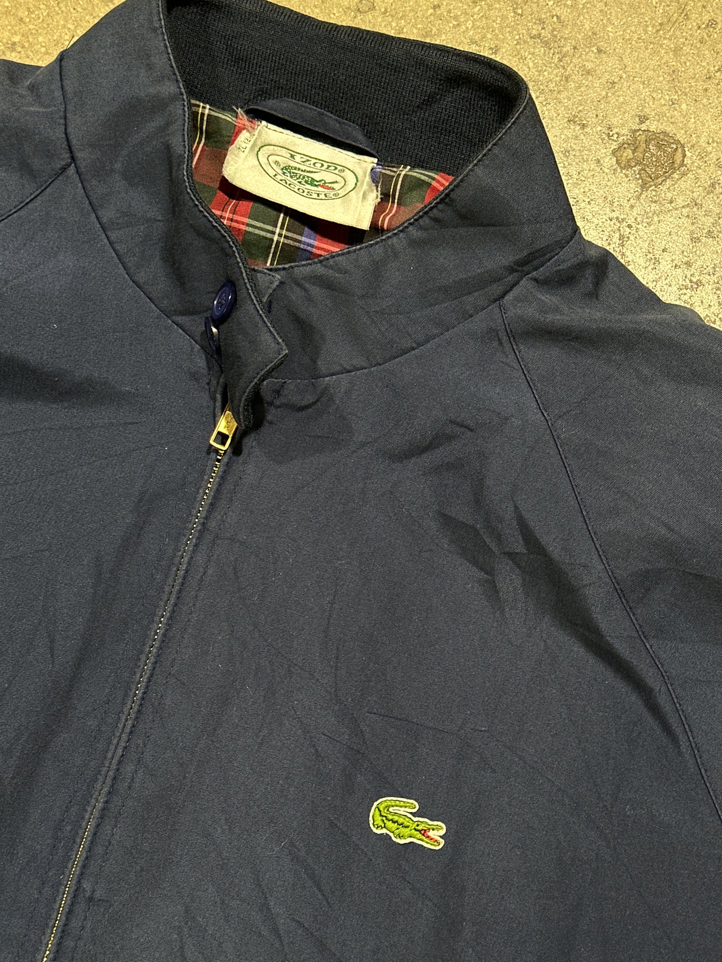 Izod Lacoste Harrington Jacket - Navy Size XL