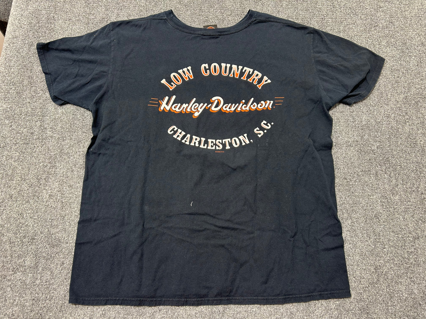 2012 Harley Davidson Ghostrider Charleston Tee - Black Size XXL