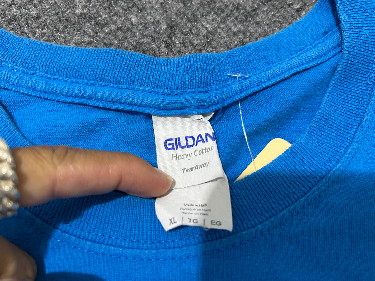 World Famous Booby Trap Tee - Blue size XL