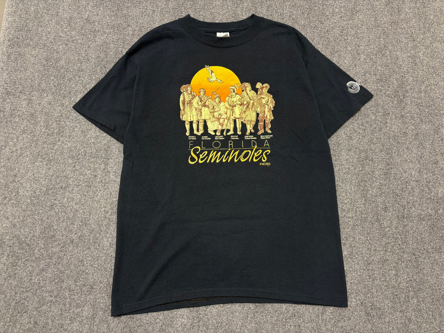 Florida Seminoles Natives Tee - Black Size Large