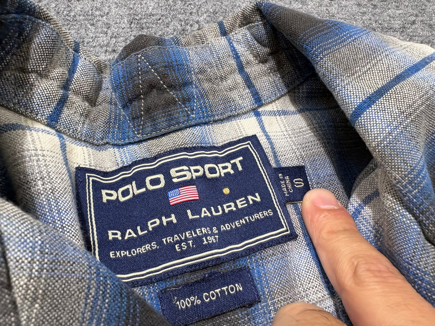 Polo Ralph Lauren Polo Sport Flannel - Blue Size Small
