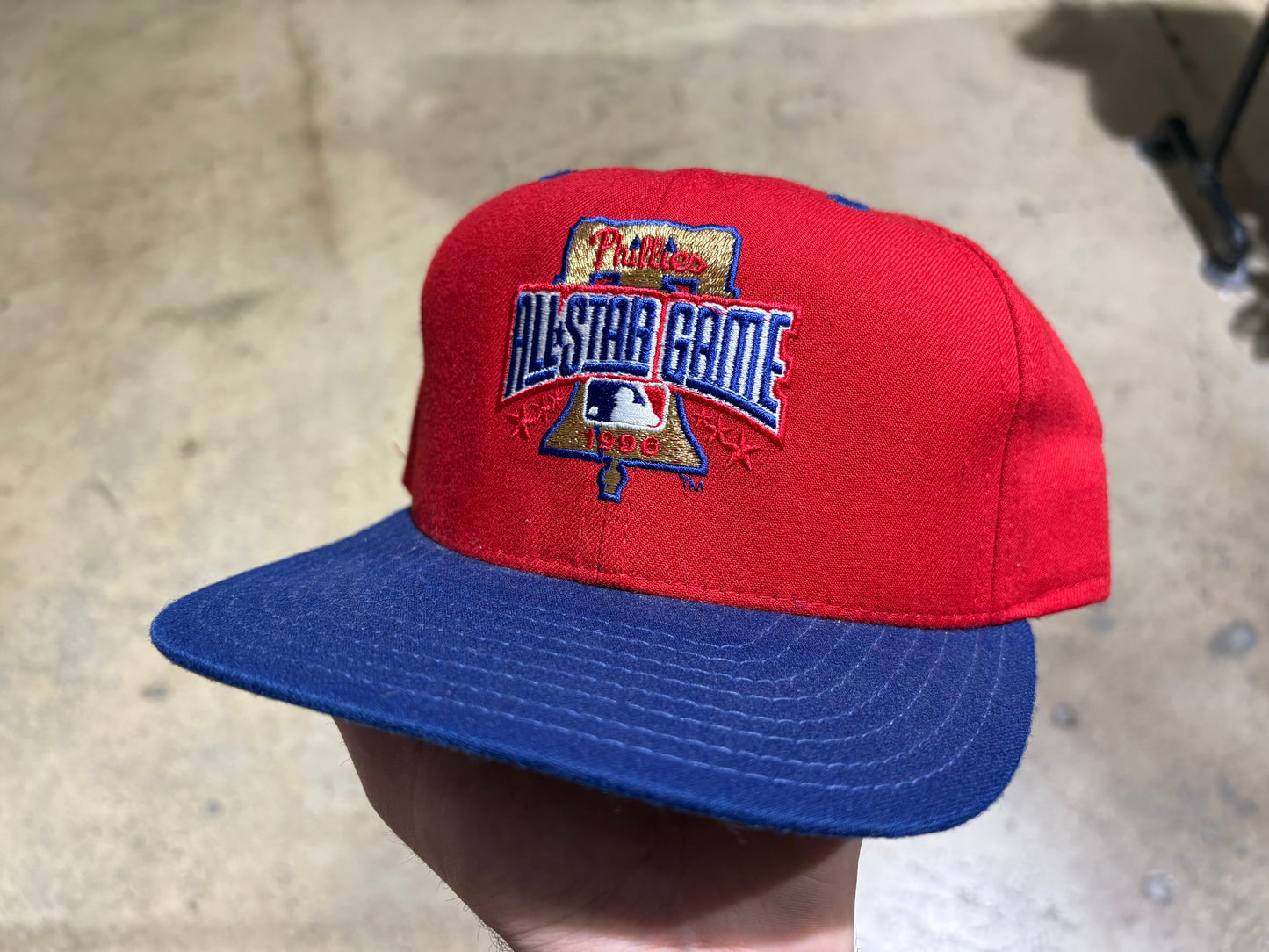 1996 Phillies All Star Game Snapback - Red/ Blue