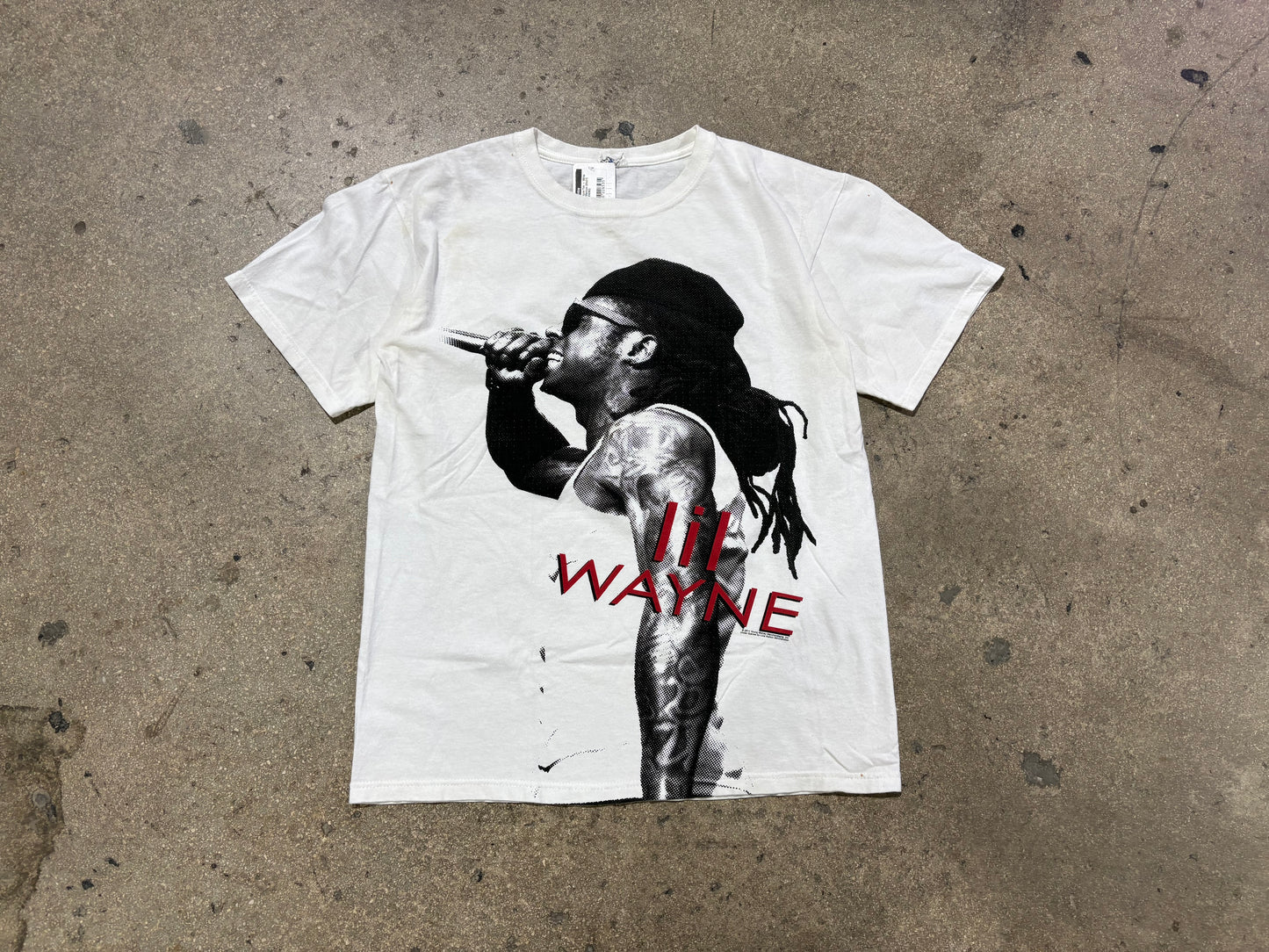 Lil Wayne Tee - White Size Medium
