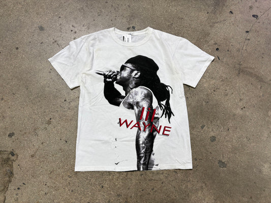 Lil Wayne Tee - White Size Medium
