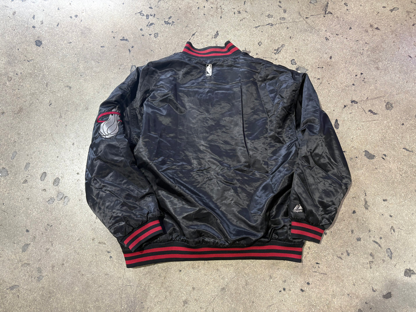 Bigman Miami Heat Satin Jacket - Black Size 3XL
