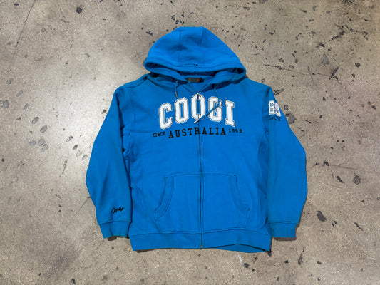 Coogi Zip Up Hoodie - Teal Size XL