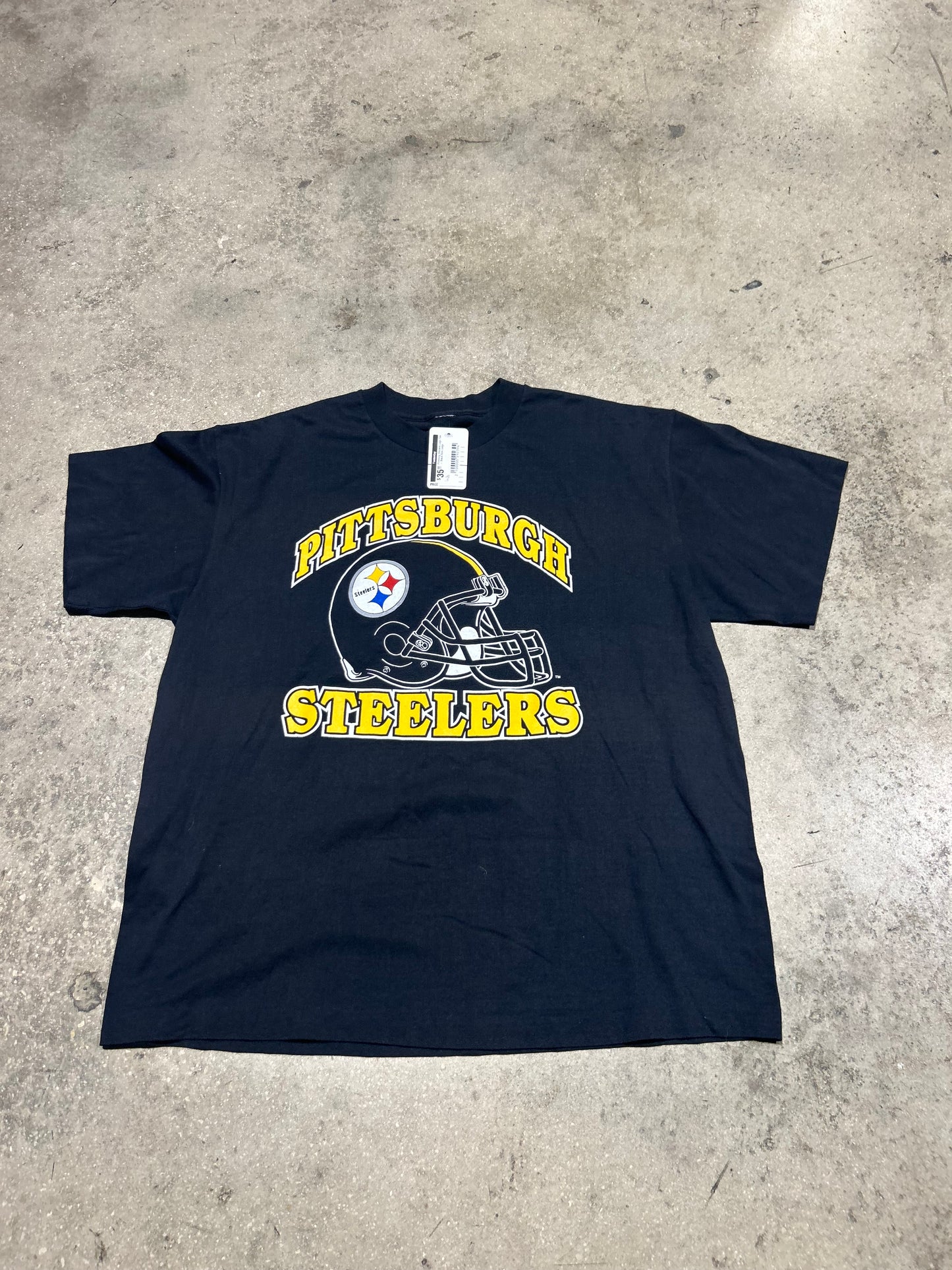 Pittsburg Steelers Logo Tee - Black Size Large