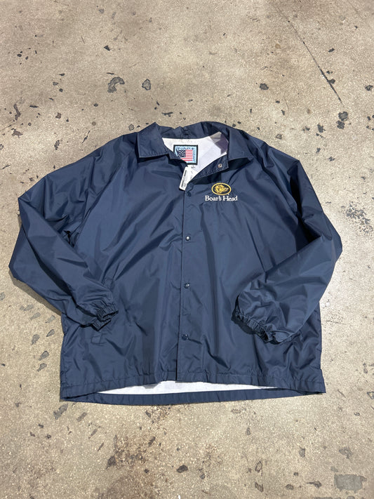 Boars Head Coaches Jacket - Navy Size XL
