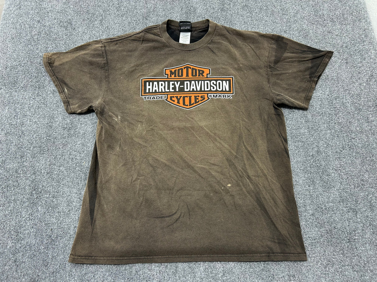 Harley Davidson Mermaid New Smyrna Tee - Faded Black size XL