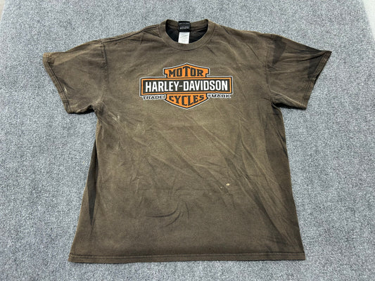 Harley Davidson Mermaid New Smyrna Tee - Faded Black size XL