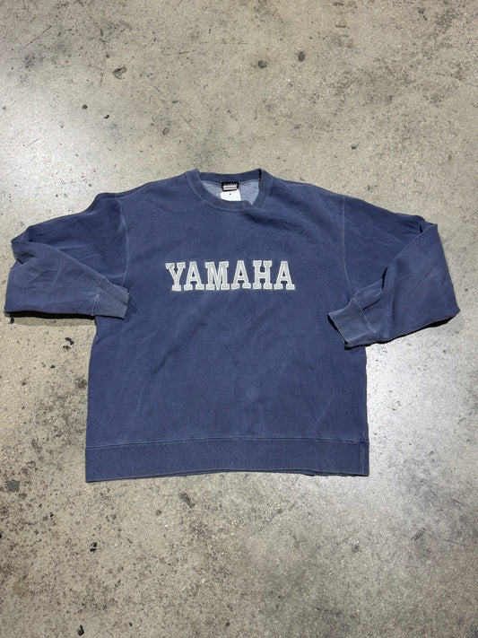 Yamaha Logo Crewneck - Blue Size Medium