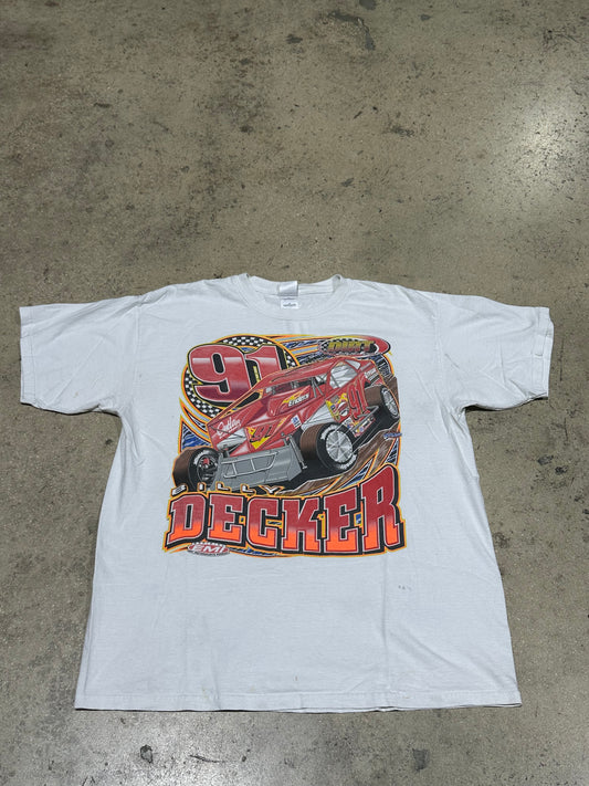 1998 Nascar Billy Decker Tee - White Size XL