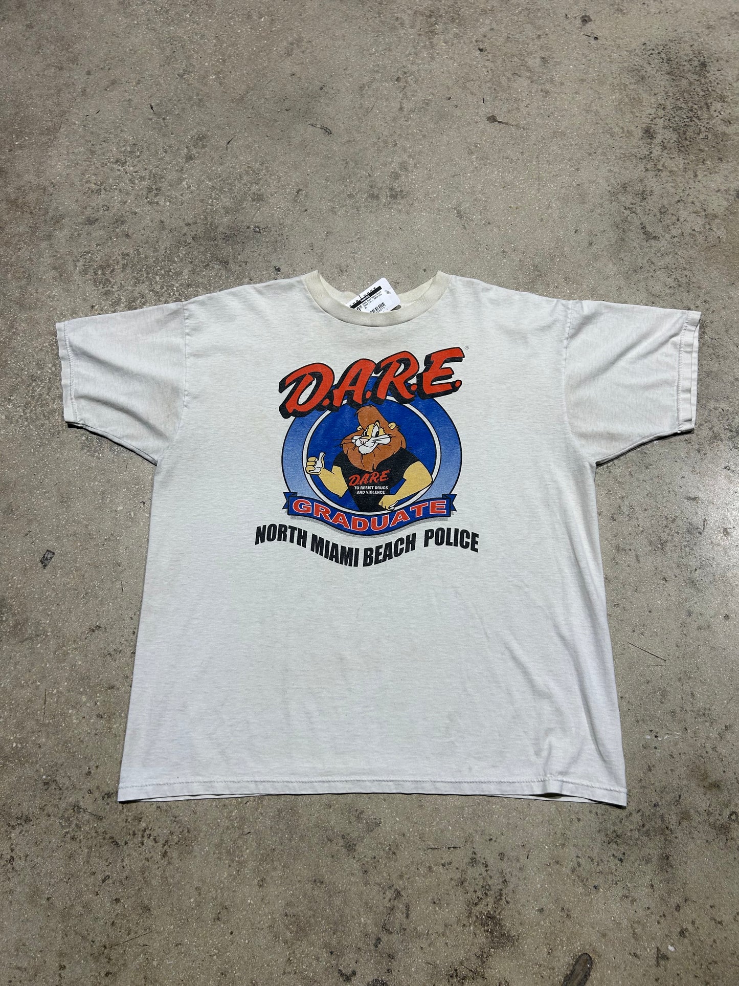 DARE North Miami Beach Police Tee - White Size XL