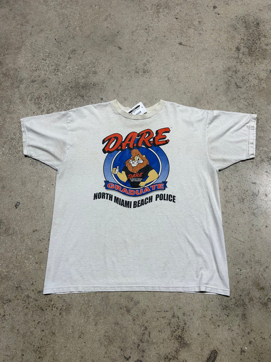 DARE North Miami Beach Police Tee - White Size XL