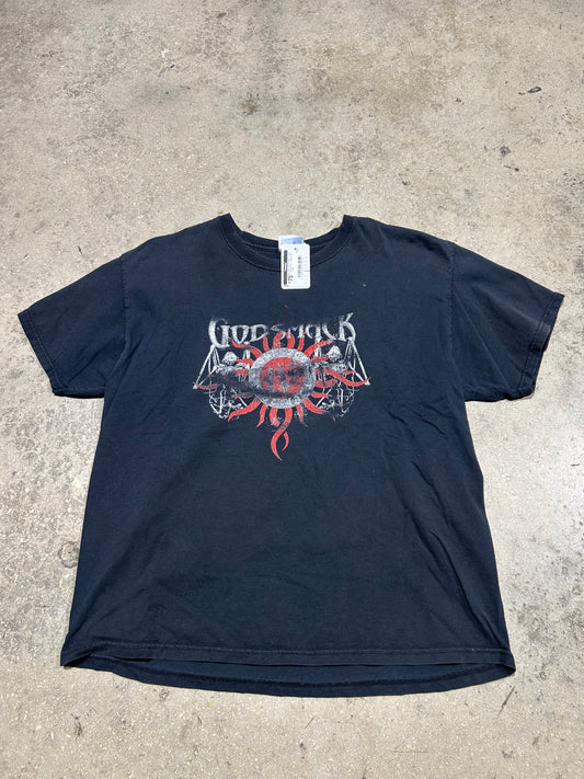 2006 God Smack X-mas Chaos Tee - Black Size Large