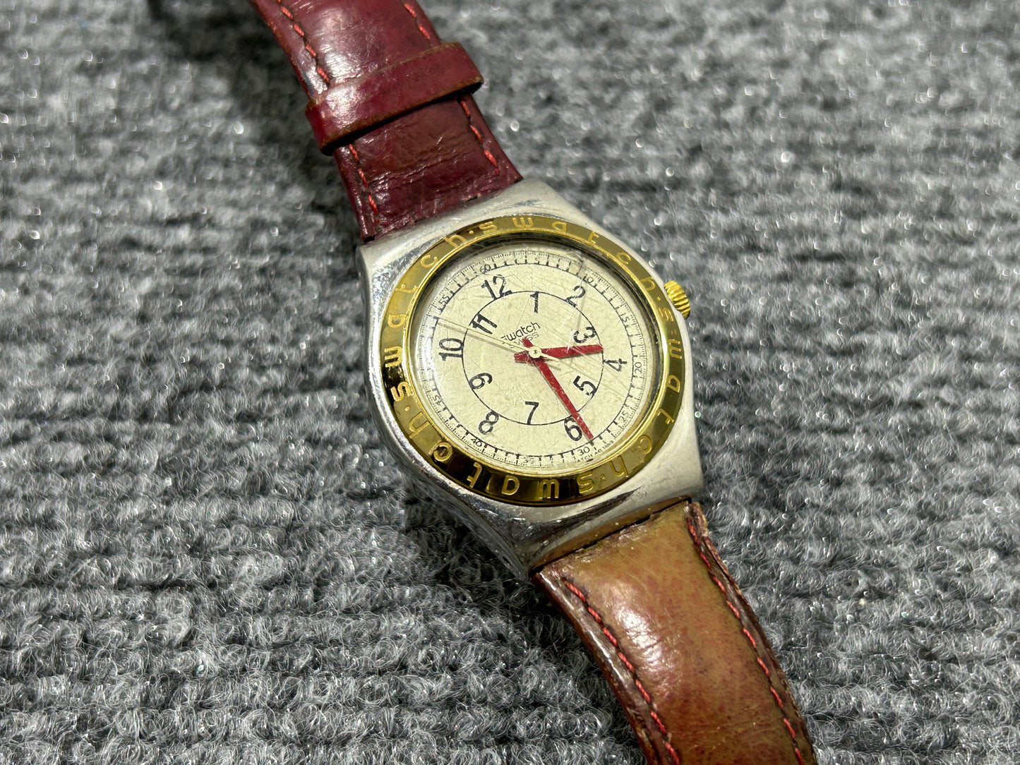 1993 Swatch Irony 36mm Watch - Silver/Brown
