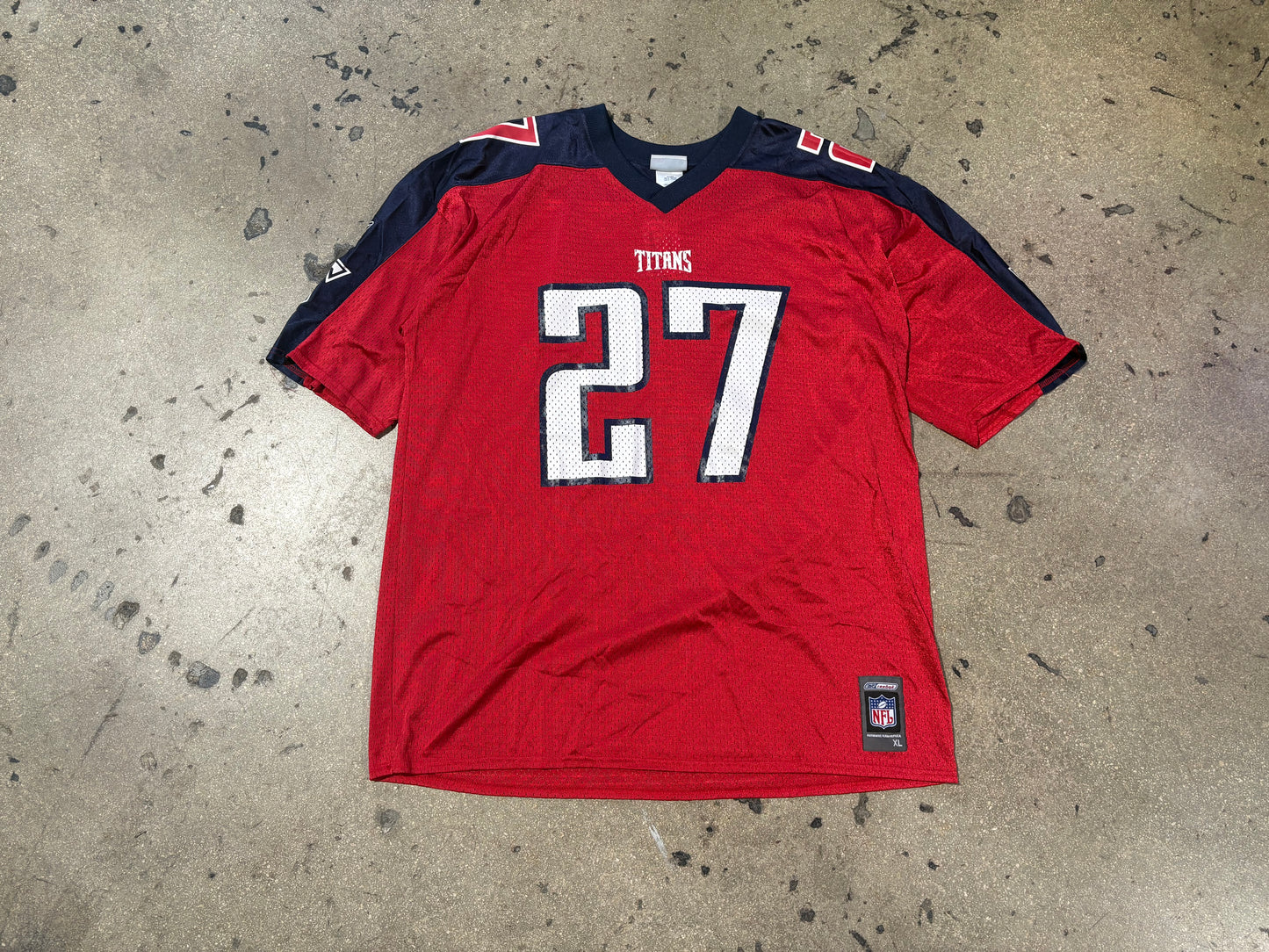 Reebok Tennessee Titans George #27 Alternate Jersey - Red Size XL